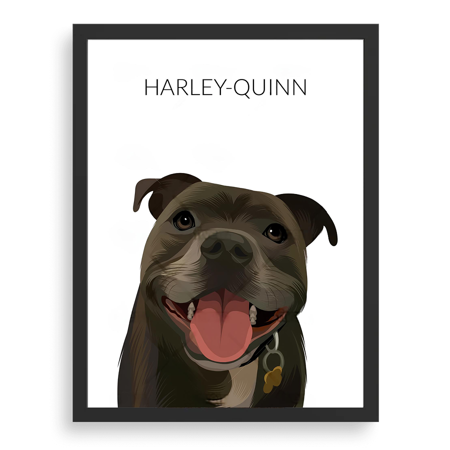 Custom Pet Portrait - Modern Art Style