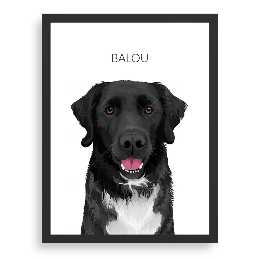 Custom Pet Portrait - Modern Art Style