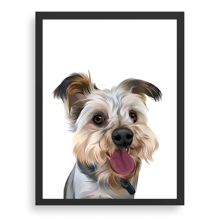 Custom Pet Portrait - Modern Art Style