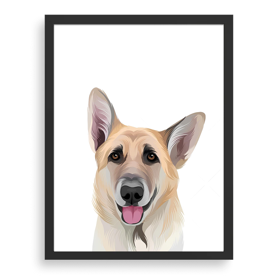 Custom Pet Portrait - Modern Art Style