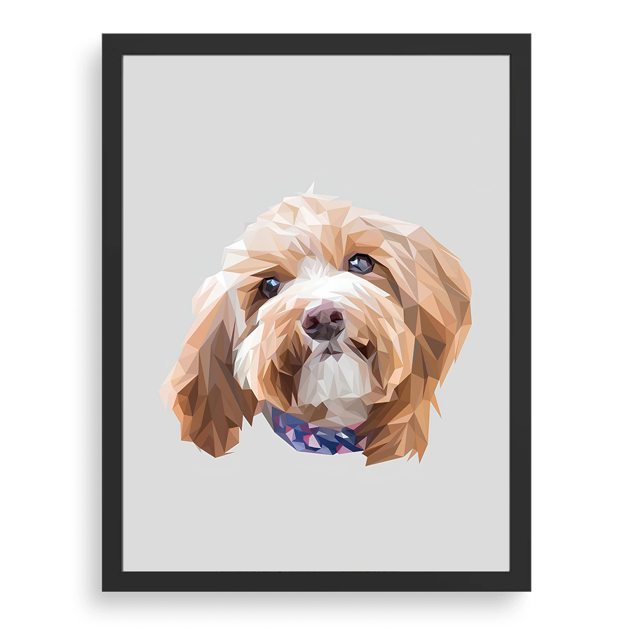 Custom Pet Portrait - LowPoly Art Style