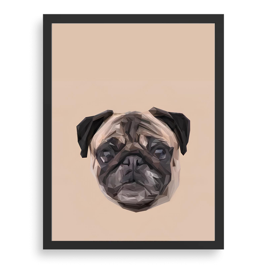 Custom Pet Portrait - LowPoly Art Style