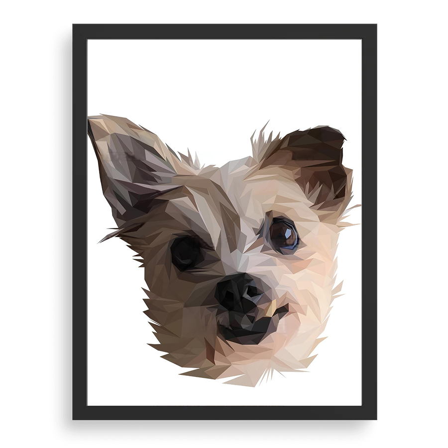 Custom Pet Portrait - LowPoly Art Style