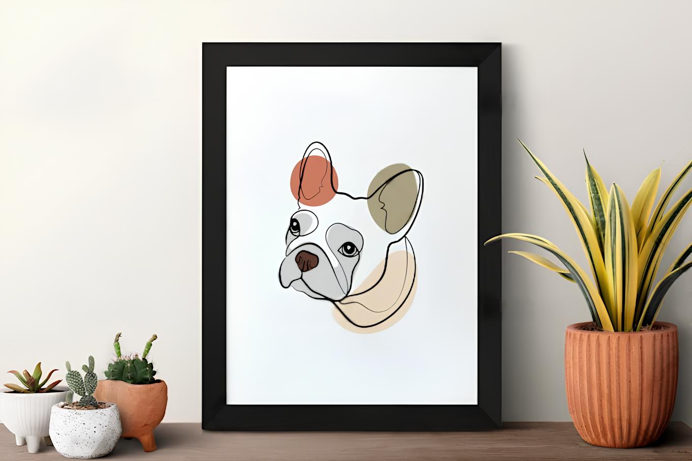 Custom Pet Portrait - Line Art Style