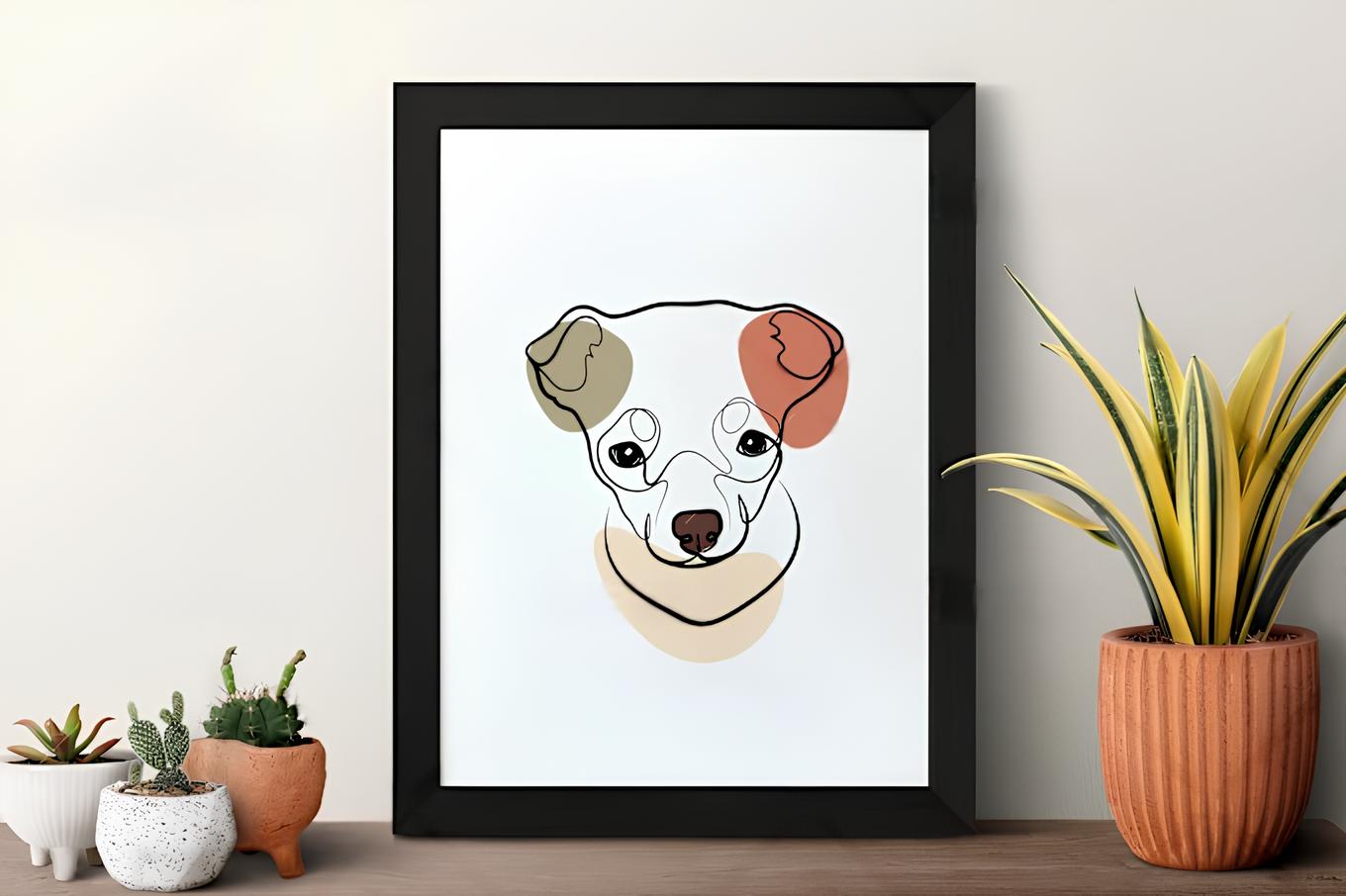 Custom Pet Portrait - Line Art Style